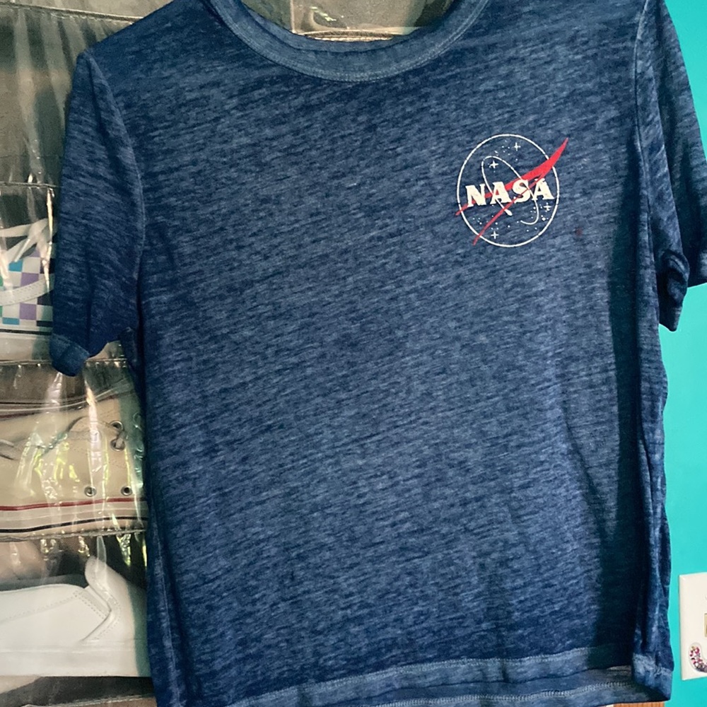 NASA blue marbled tee